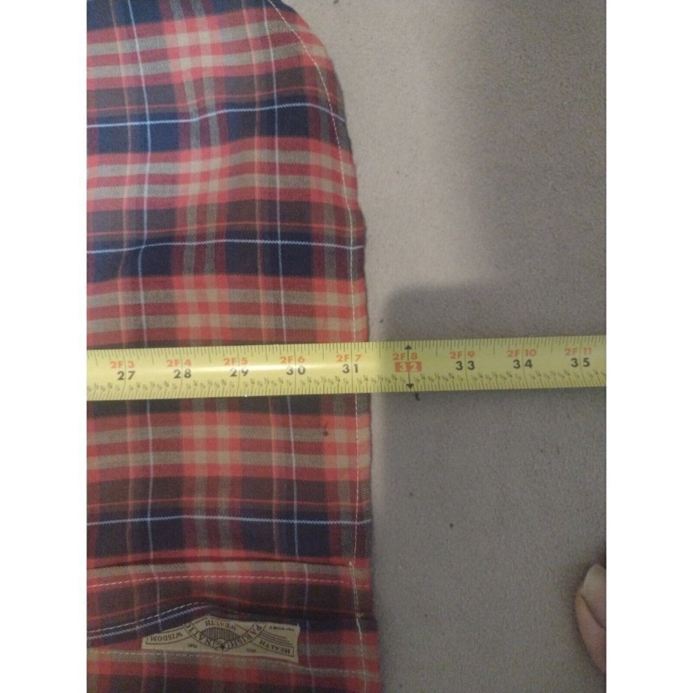 Men's Pride of The Nation Long Sleeve MultiColor Button Shirt 2XL Elbow Patch - Picture 11 of 11